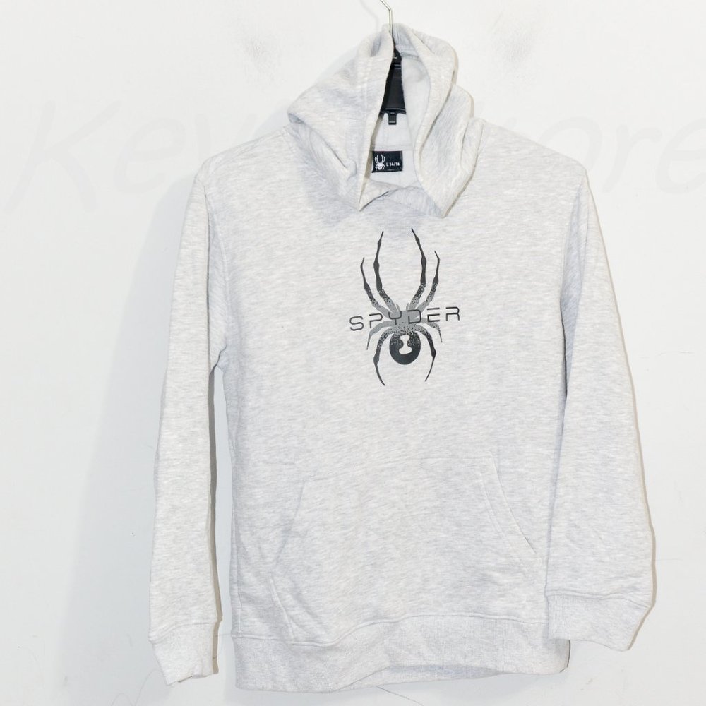 Spyder boys youth hoodie Gray - Picture 2 of 6